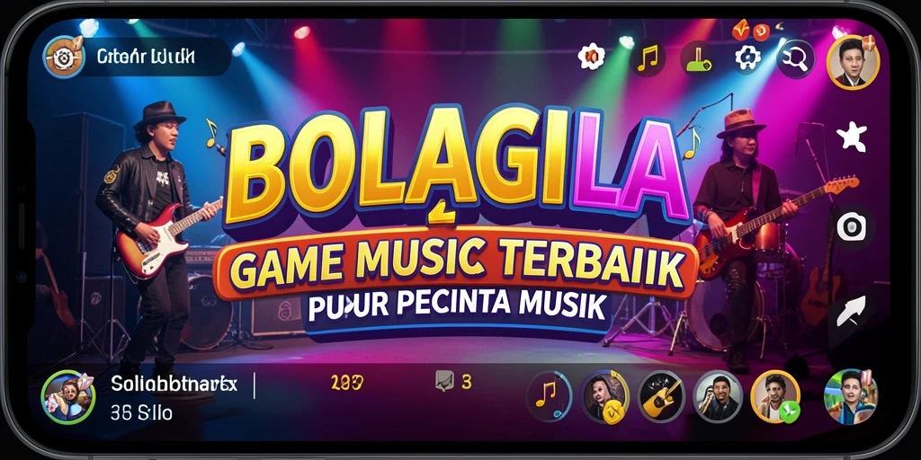 Screenshot gameplay BOLAGILA menampilkan fitur karaoke yang menarik.