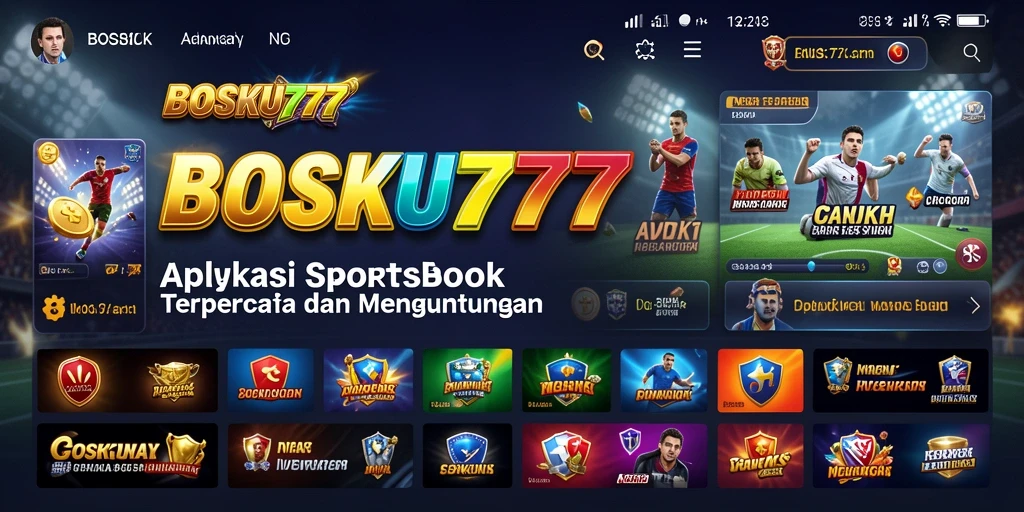 Tampilan menarik dari aplikasi BOSKU777 dengan berbagai pilihan taruhan.