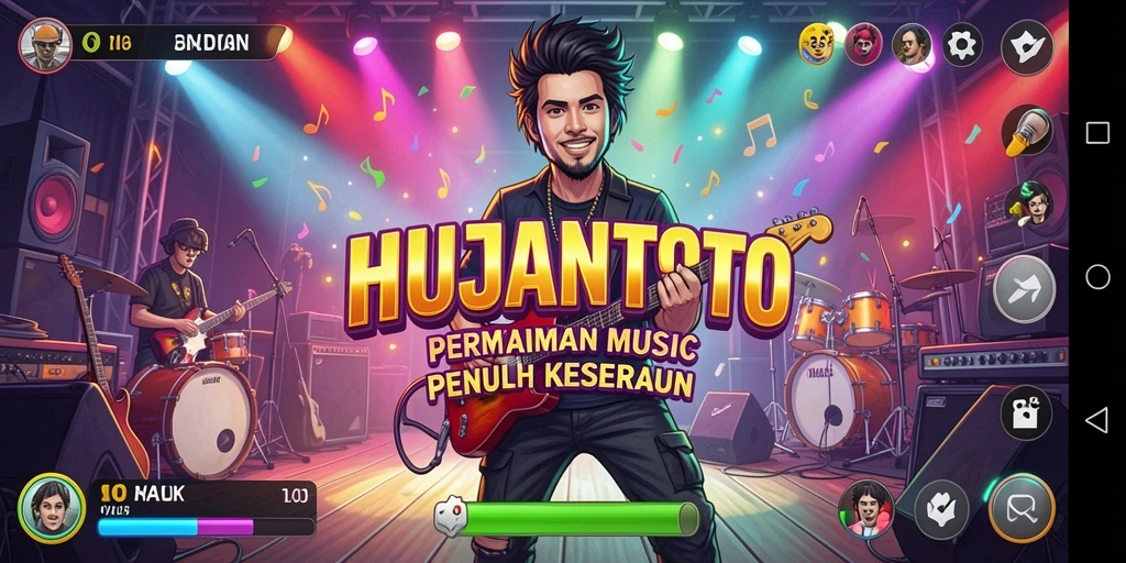 Gameplay HUJANTOTO yang interaktif dan menarik.