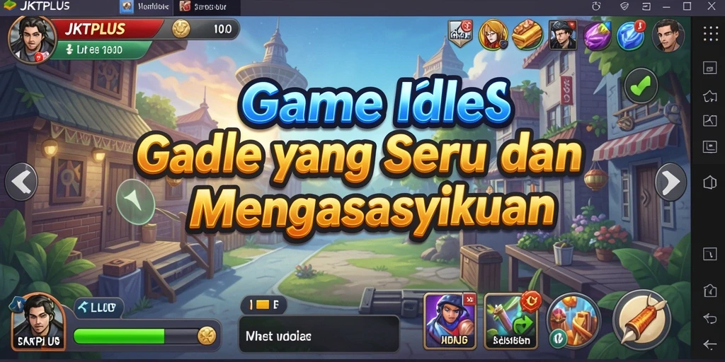 Tampilan gameplay JKTPLUS yang menarik dengan karakter yang lucu.